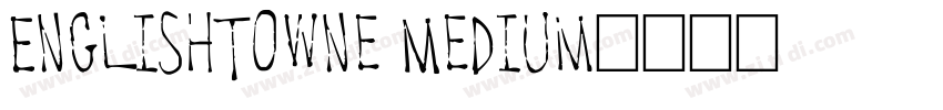 EnglishTowne Medium字体转换